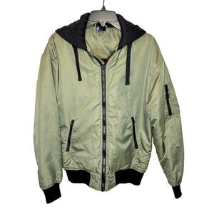 H&M Divided Triple Black Men's Olive & Black Puffer Jacket - Size M